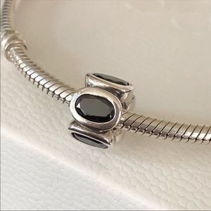 Black stones retired Pandora charm